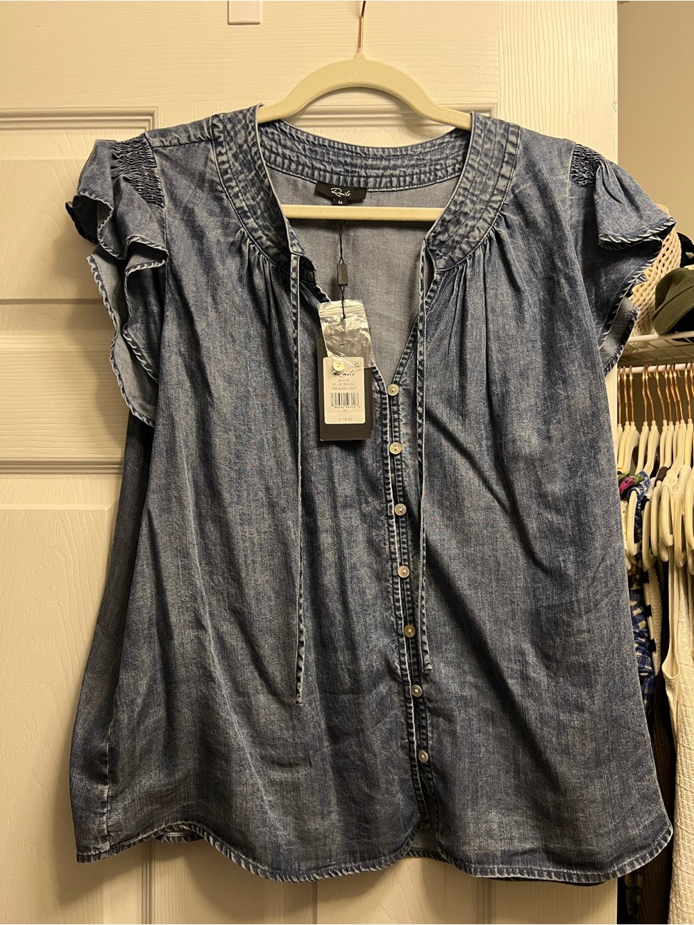 Rails Aviva Chambray Button Up Shirt NWT